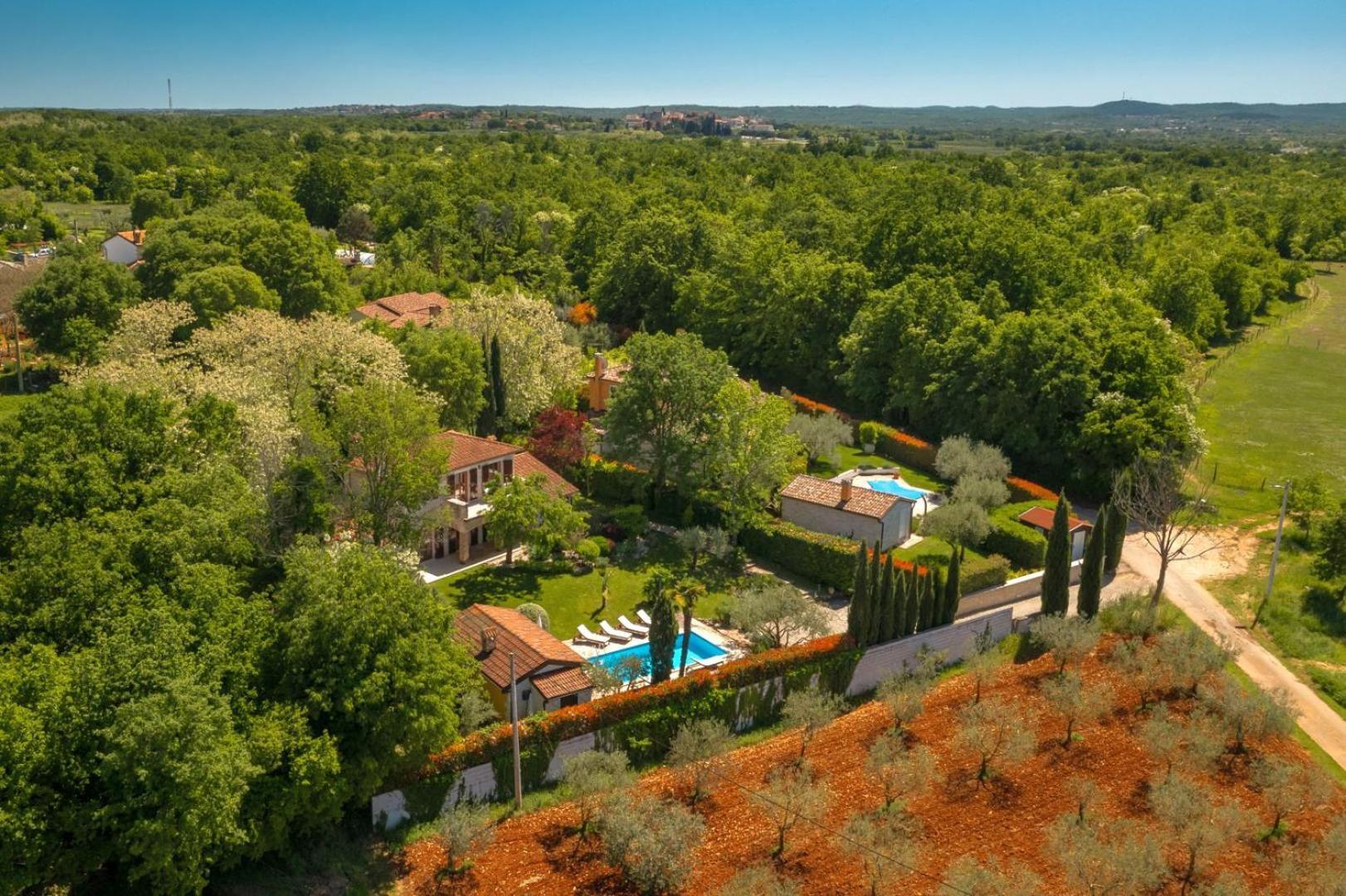 Rustic Villa Cehici With Pool In Sveti Lovrec Jehnici المظهر الخارجي الصورة
