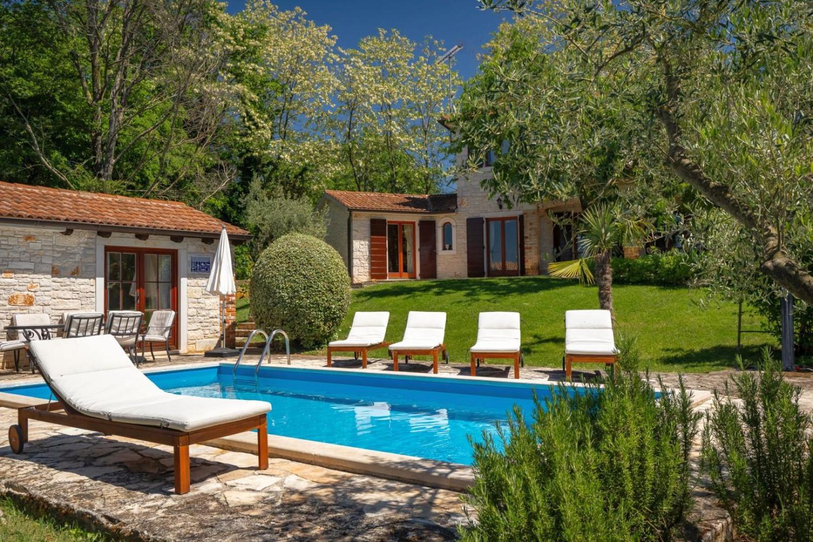 Rustic Villa Cehici With Pool In Sveti Lovrec Jehnici المظهر الخارجي الصورة